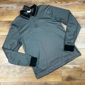 Porter & Ash Luxury Essentials 1/4 Zip Polo Shirt Men’s Large Long Sleeve NWT